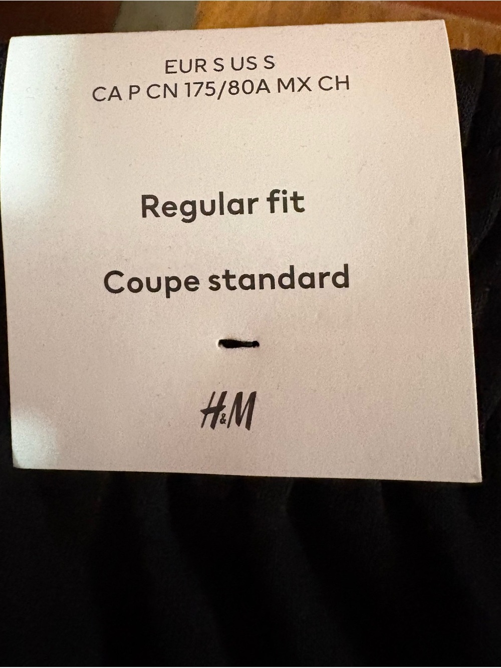 H&M Black Regular Fit Sweatpants Joggers